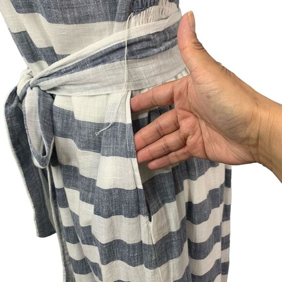 CHELSEA & THEODORE Women's Stripe Dress with Flounce Hem - Picture 10 of 16